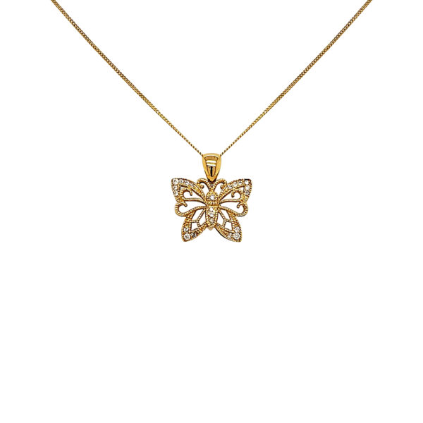 DIAMOND BUTTERFLY PENDANT