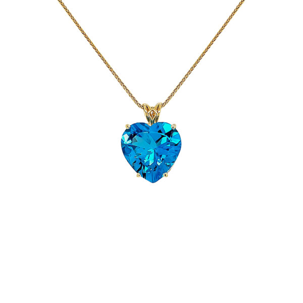 SWISS BLUE TOPAZ PENDANT