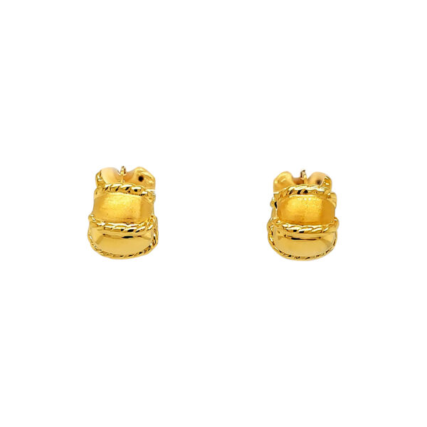 ITALIAN TEXTURED HOOP EARRINGS