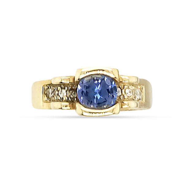 Tanzanite And Diamond Ring