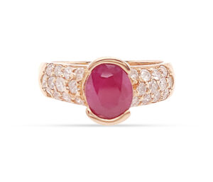 2.00CT RUBY .84CT DIA 14KT RG