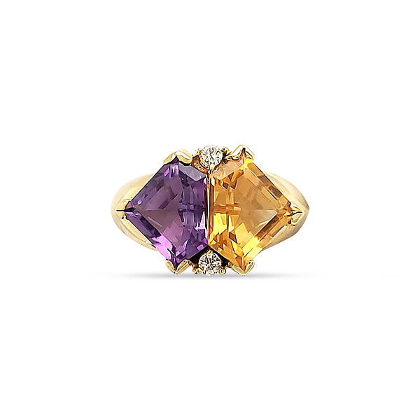 Amethyst, Citrine And Diamonds