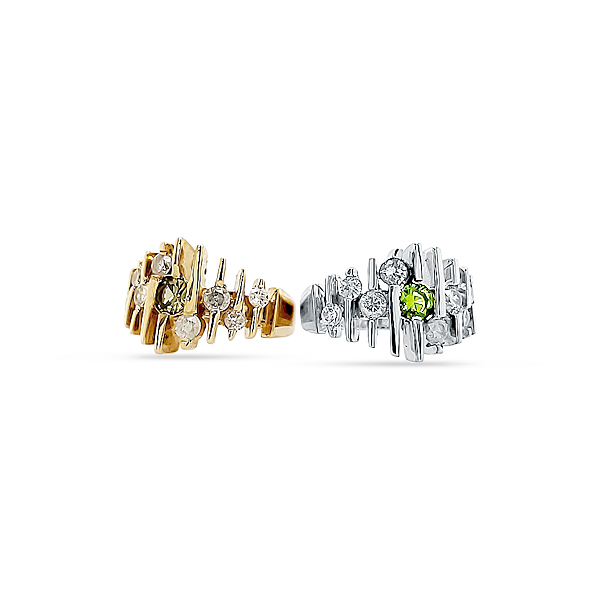 Demantoid Garnet And Diamond Ring - Image 3