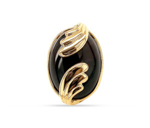 ESTATE 1960'S LARGE ONYX AND GOLD RING
14KT YELLOW GOLD
CUSTOM MADE
RING IS 22MM X 33MM
ONYX
RING WEIGHS 19.4 GRAMS