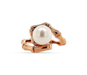 WHITE PEARL AND ROSE GOLD RING
8-8.5 MM WHITE PEARL
14KR
SIZE 7.5