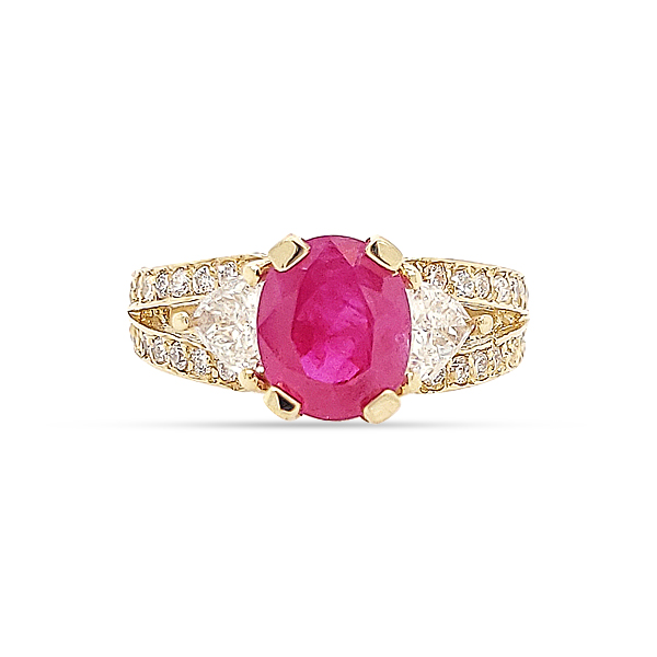 Burmese Ruby Diamond 18Ky