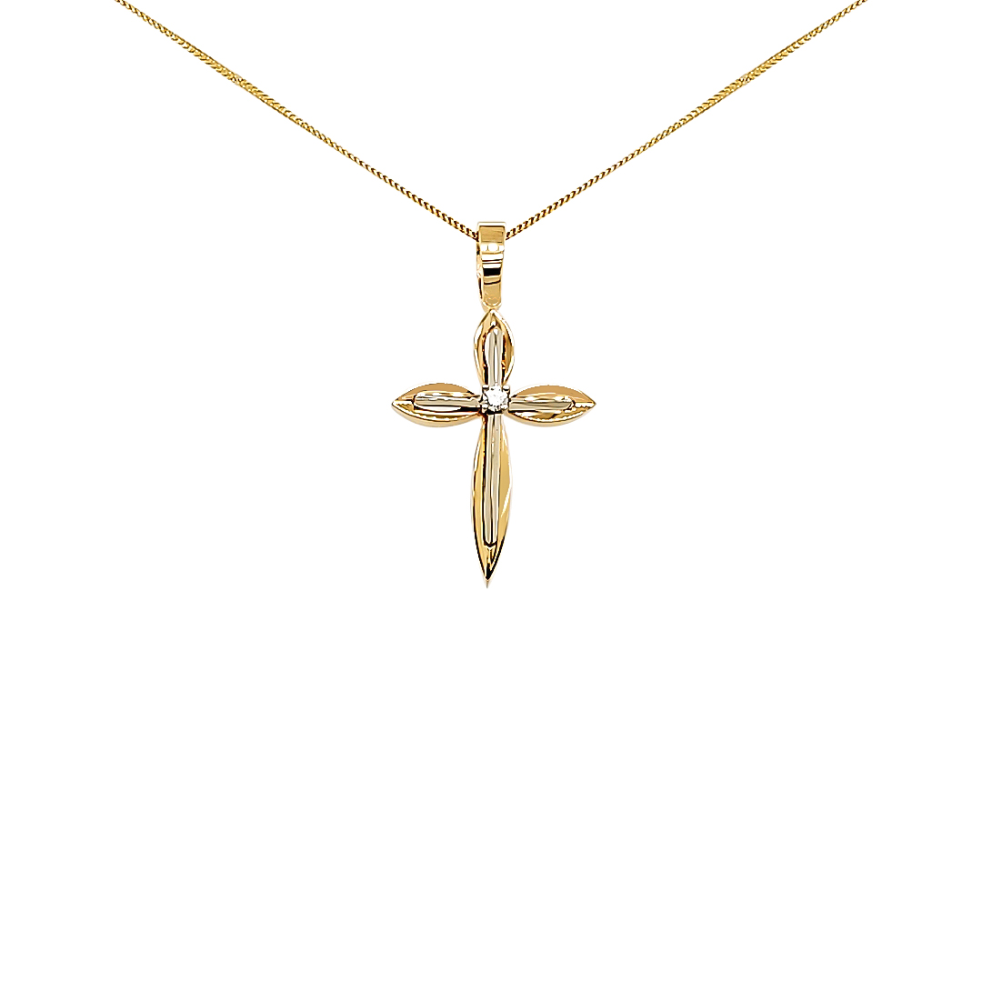 Diamond Two Tone Pendant