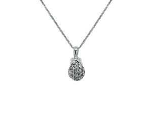 DIAMOND PAVE PENDANT 
1.11CT DIAMONDS 
141KW 
.85" APPROX LENGTH 
*CHAIN NOT INCLUDED