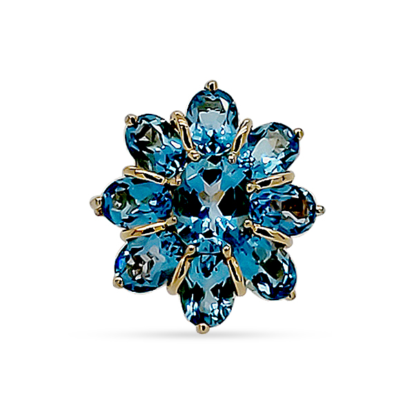 Custom Made
Estate Swiss Bllue Topaz