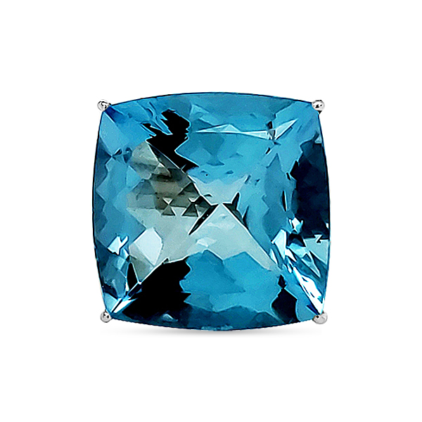 Estate Custom Made Swiss Blue Topaz