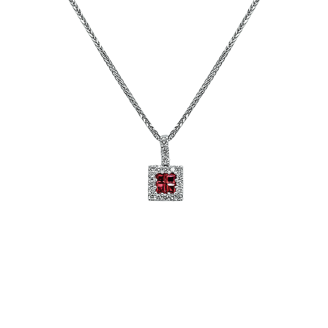 Ruby And Diamond Pendant