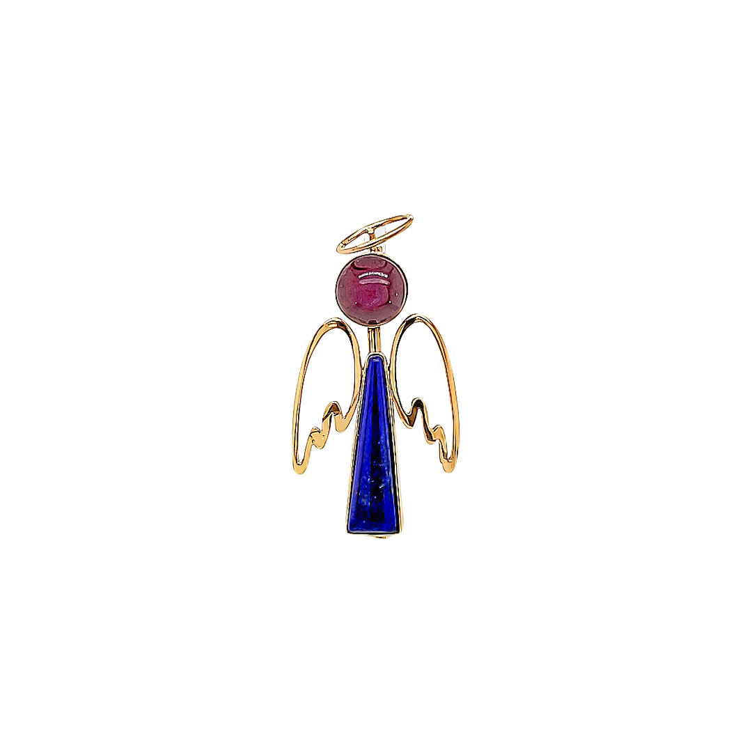 Start Ruby And Lapis Lazuli Angel Pin