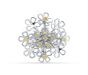 .45 CTTW YELLOW DIAMOND, 14KW
ARTICULATED FLOWER RING