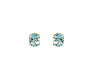 AQUAMARINE EARRINGS
4.86 CTTW AQUAMARINE
9 X 6 mm
14KT GOLD