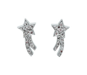 PINK DIAMOND EARRINGS
.40 CTTW PINK DIAMONDS
18 KT WHITE GOLD
STAR DESIGN
POST AND FRICTION BACK
3/4in IN LENGTH