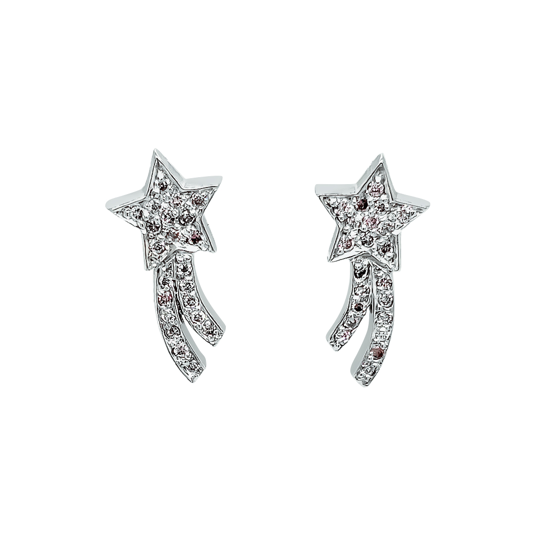 Pink Diamond Earrings