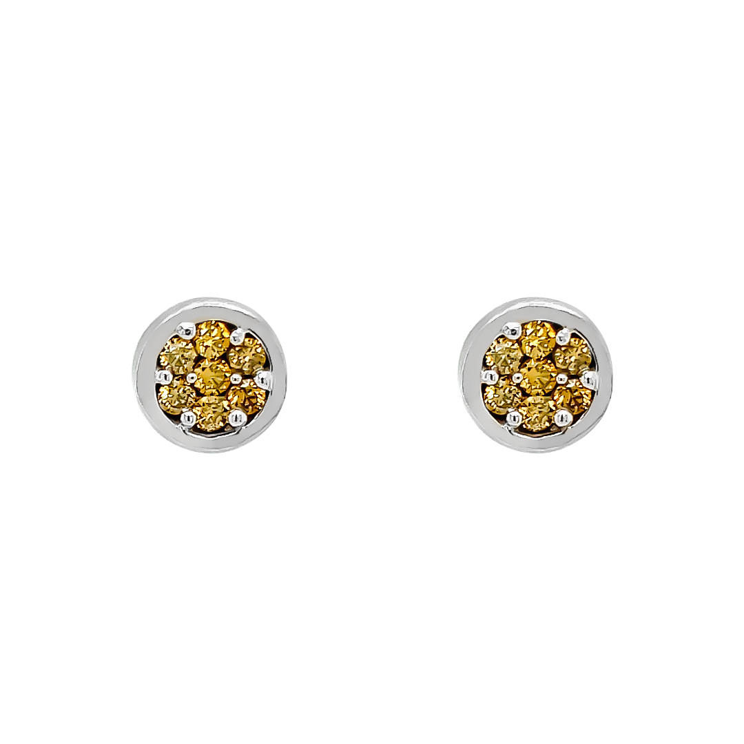 Yellow Diamond Earrings