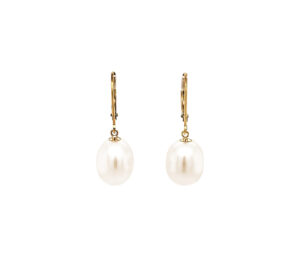 WHITE PEARL EARRINGS
9-9.5MM PEARL
WHITE
14KY LEVER BACK