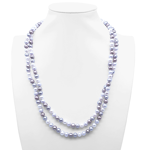 MULTICOLOR CONTINUOUS STRAND NECKLACE