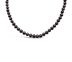 CHOCOLATE FRESHWATER PEARLS
7-8MM PEARL
18" APPROX LENGTH
14KY CLASP