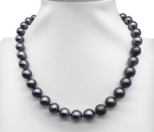 TAHITIAN BLACK PEARL NECKLACE
11-14MM PEARL SIZE
14KY BALL CLASP
17.5" APPROX LENGTH