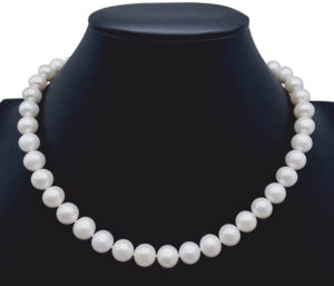 CULTURED WHITE PEARL NECKLACE
10-11MM WHITE PEARL
14KY CLASP
18" APPROX LENGTH