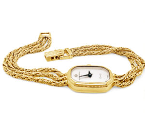 BAUME AND MERICIER LADIES WATCH 
18KY 
23.2 GRAMS WEIGHT
LOCKING CLASP WITH SAFETY
7" APPROX
