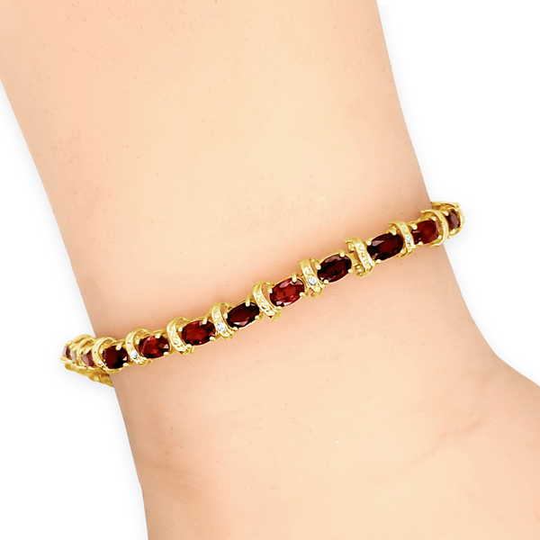 Burma Ruby And Diamond Bracelet