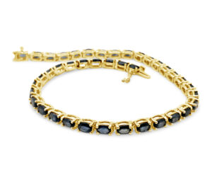 BLUE SAPPHIRE BRACELET 
10CT BLUE SAPPHIRE APPROX 
14KY 
9" APPROX LENGTH 
SIZE UPON REQUEST 7" TO 9"
CONTACT LIVE CHAT 
SAFETY CLASP WITH LOCK